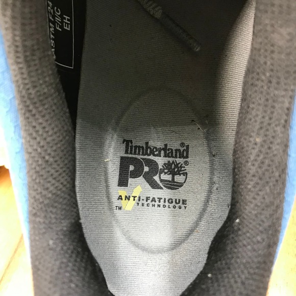 Timberland PRO Radius Comp Toe Work Shoes Womens Size 7 M Gray Blue Lace Up - Picture 5 of 9